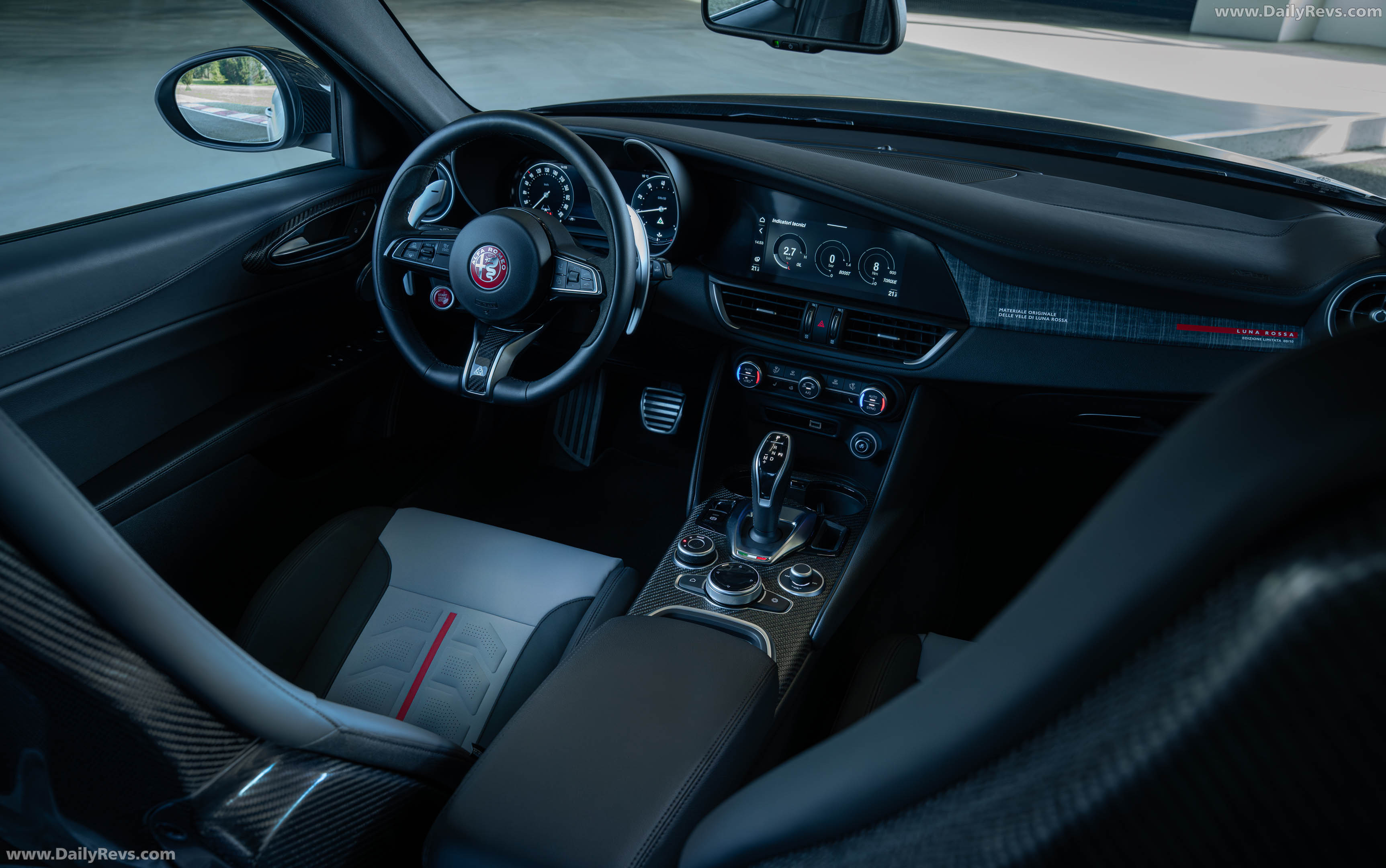 2027 Alfa Romeo Giulia Quadrifoglio Luna Rossa Interior